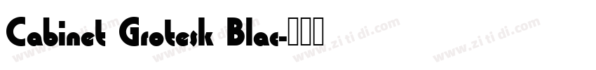 Cabinet Grotesk Blac字体转换
